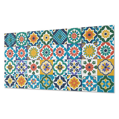 Dekorativní panel na zeď Květinové a geometrické kompozice