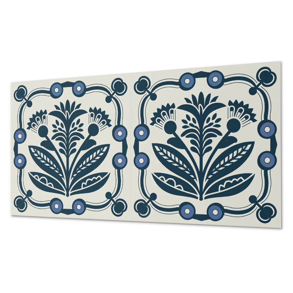 Pvc panel do koupelny Květinový motiv se zelenými listy