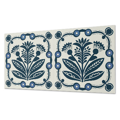 Pvc panel do koupelny Květinový motiv se zelenými listy