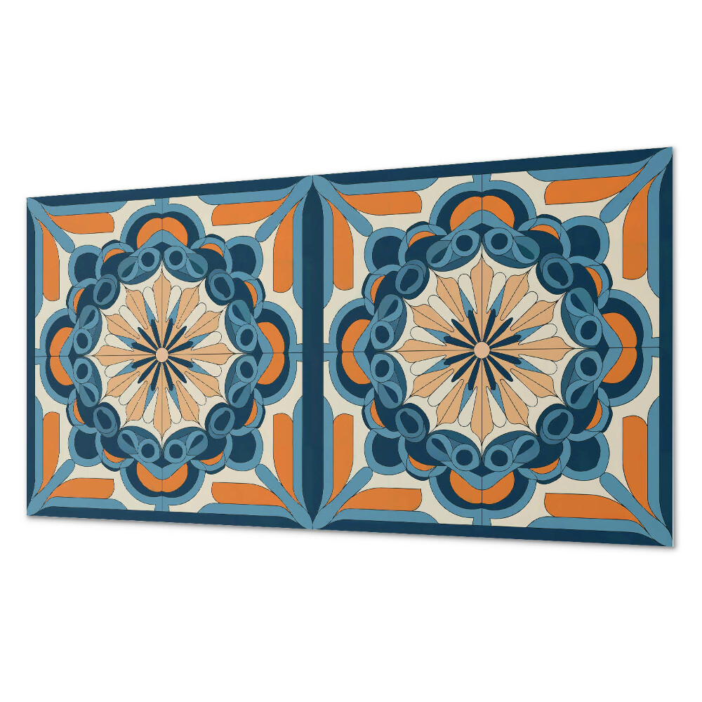 Dekoracni panel Květinová mandala v harmonických kruzích