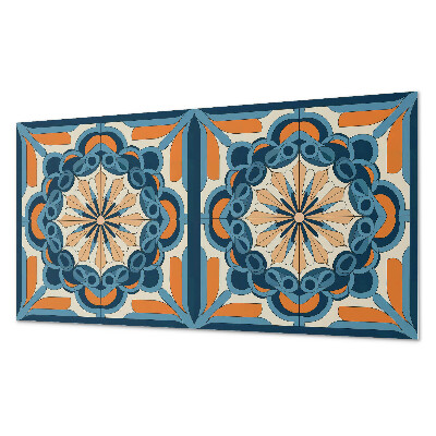 Dekoracni panel Květinová mandala v harmonických kruzích