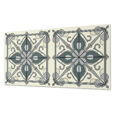 Pvc panel do koupelny Květinový motiv s ozdobnými detaily