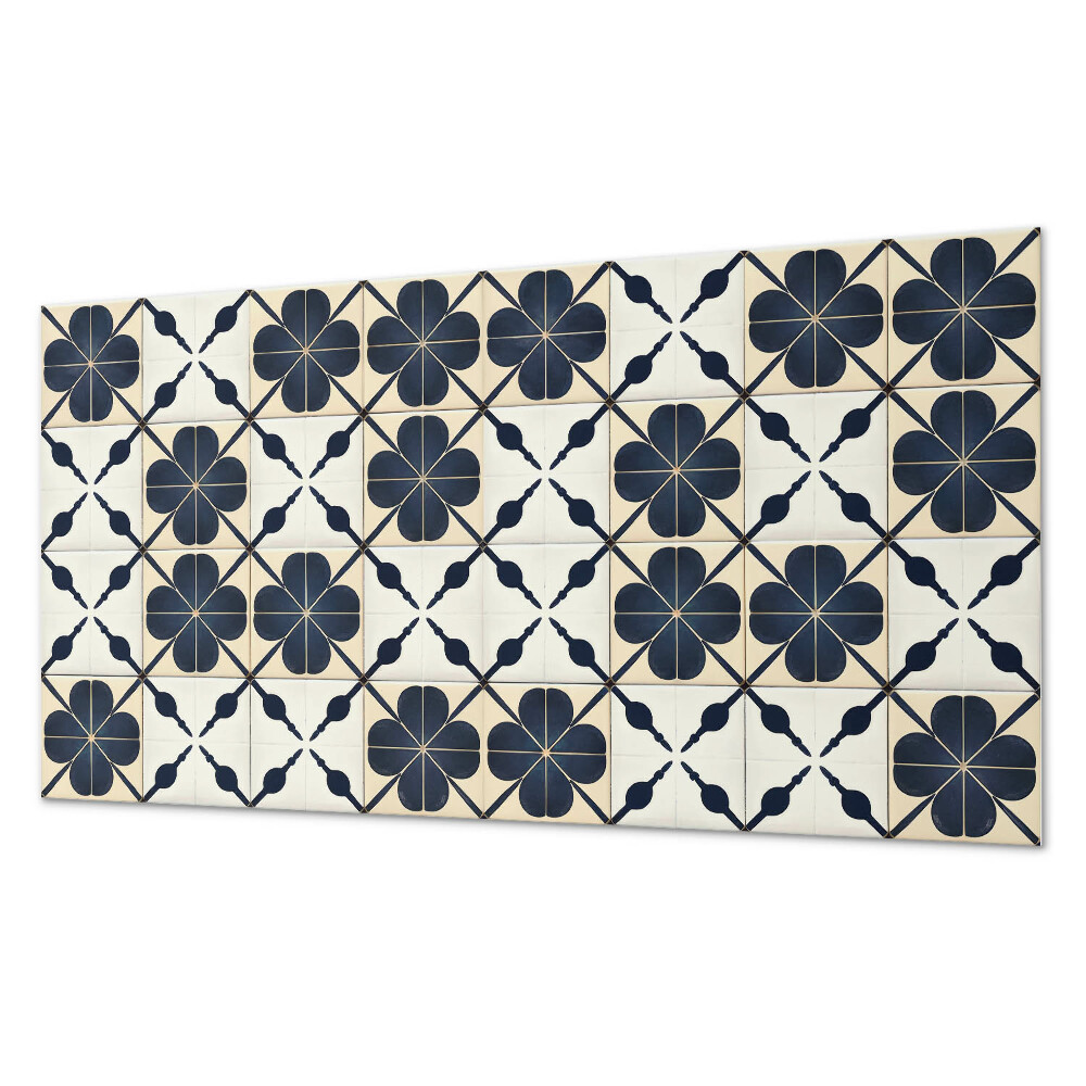 Dekorativní panel na zeď Květinový motiv na jednobarevném pozadí