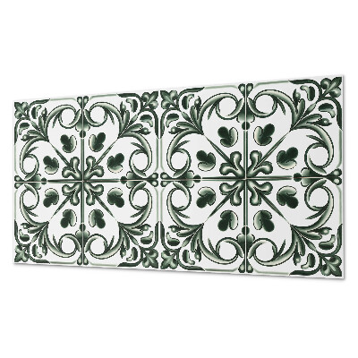 Pvc panel do koupelny Rostlinný vzor ve tvaru dlaždice