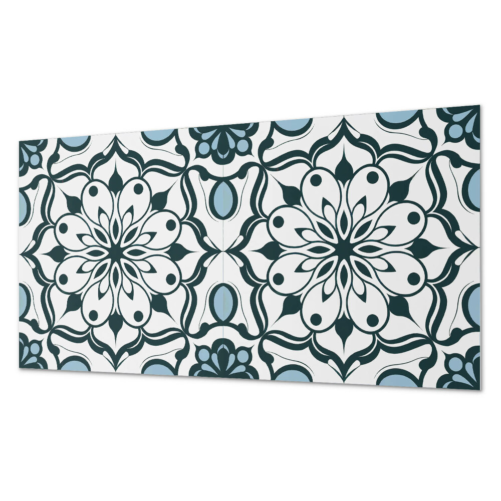 Dekoracni panel Květinová mandala v barvách přírody