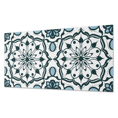 Dekoracni panel Květinová mandala v barvách přírody