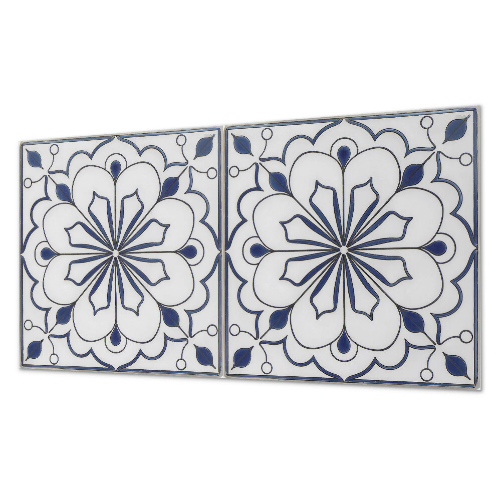 Obkladový panel Květinový motiv v keramickém stylu