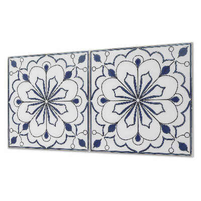 Obkladový panel Květinový motiv v keramickém stylu