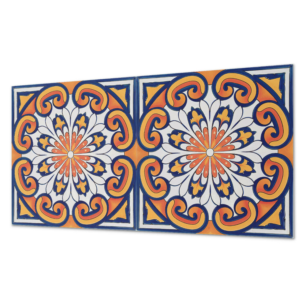 Pvc panel do koupelny Květinový motiv na barevném pozadí