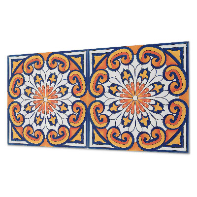 Pvc panel do koupelny Květinový motiv na barevném pozadí