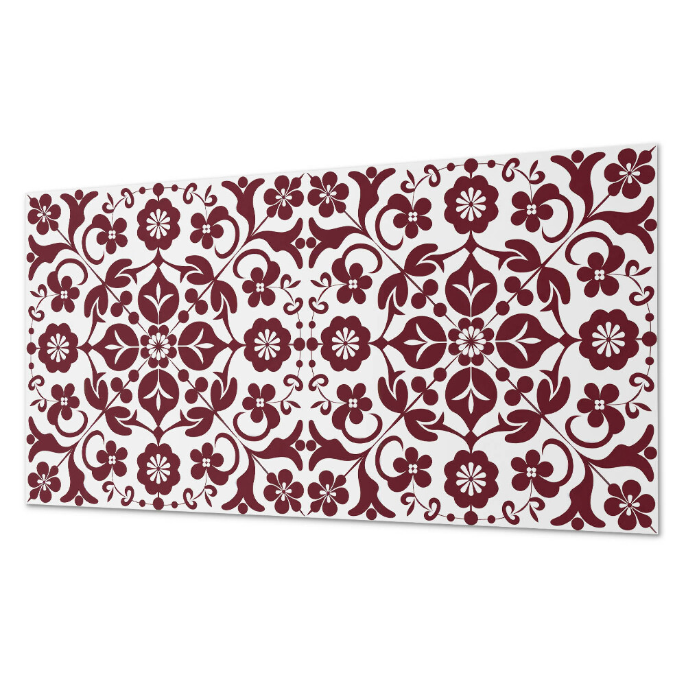 Pvc panel do koupelny Květinový vzor s ozdobnými detaily