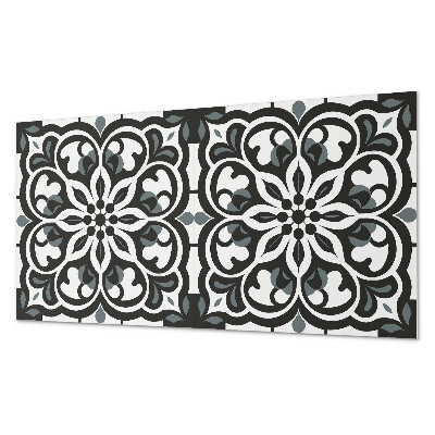 Pvc panel do koupelny Květinový motiv s ozdobnými prvky