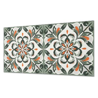 Dekorativní panel na zeď Květinový motiv se zelenými listy