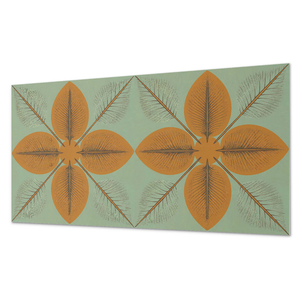 Dekorativní panel na zeď Symetrické listové motivy