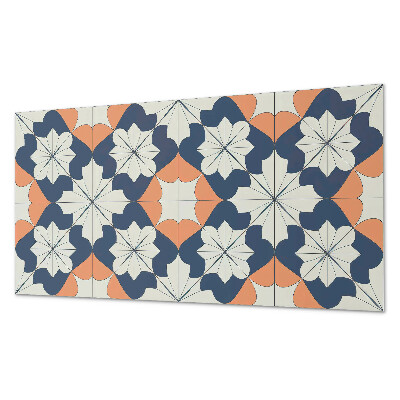 Pvc panel do koupelny Květinový geometrický motiv