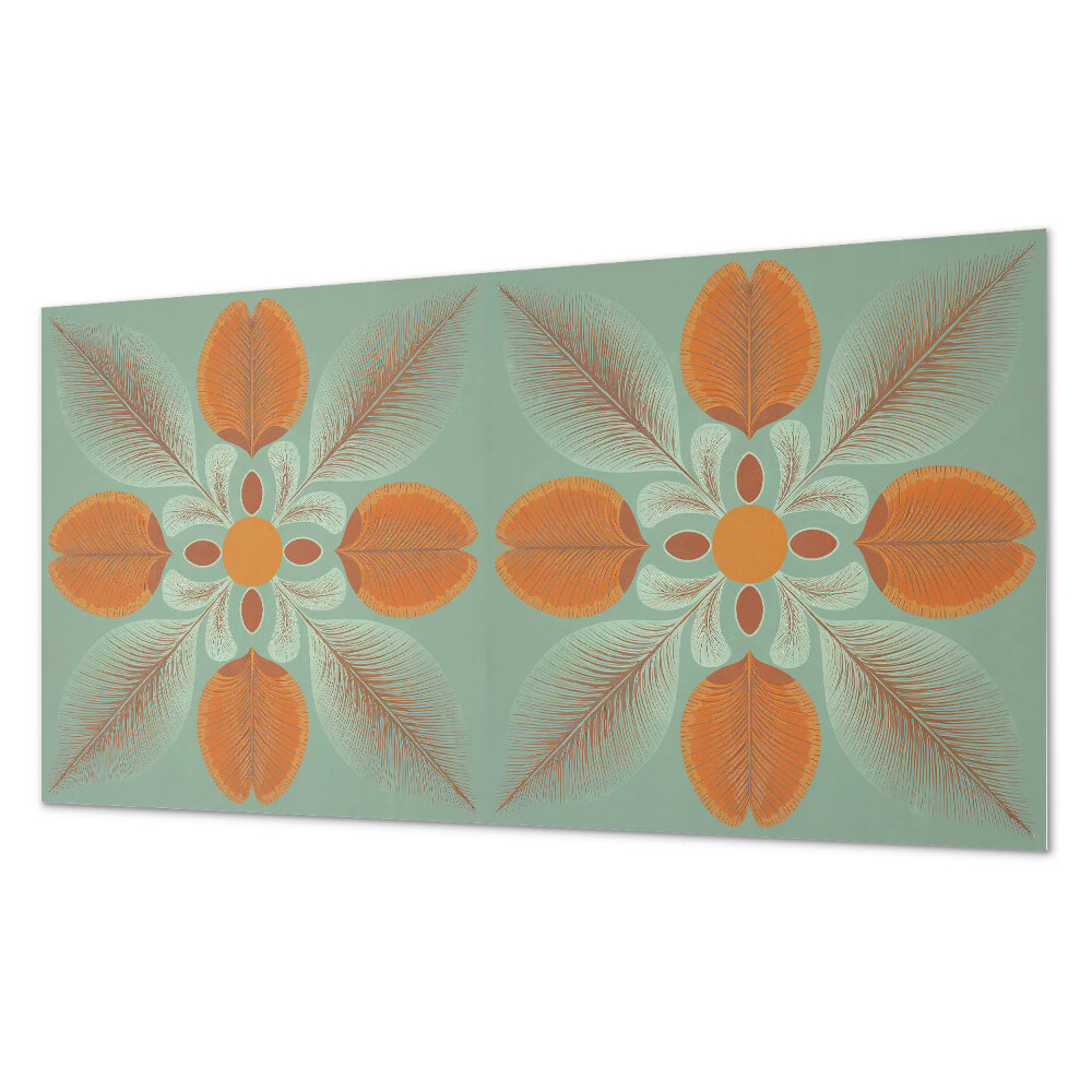 Dekorativní panel na zeď Květinový motiv s listy