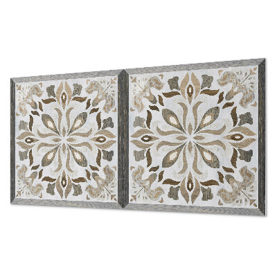 Dekoracni panel Symetrický květinový motiv