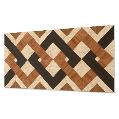 Dekoracni panel Geometrický dřevěný motiv