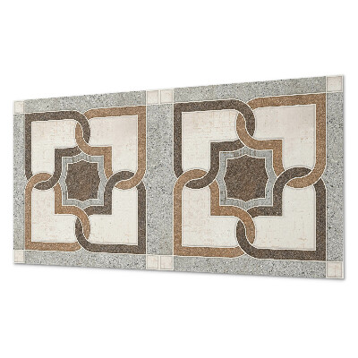 Pvc panel do koupelny Dlaždicový vzor v geometrickém stylu