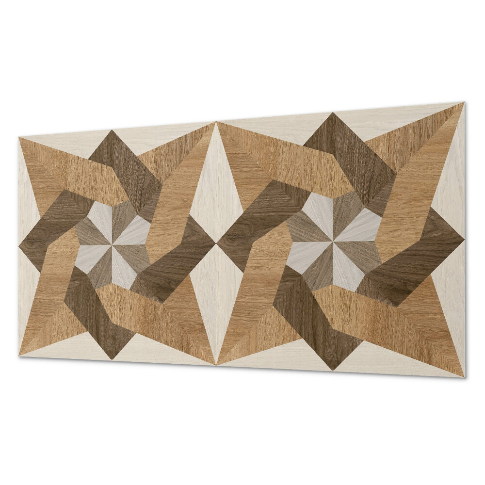 Dekoracni panel Polygonální mozaika ze dřeva