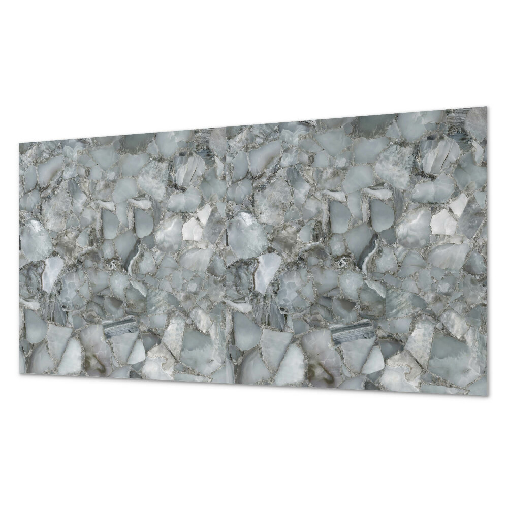 Pvc panel do koupelny Kamenná mozaika s žilnatými vzory