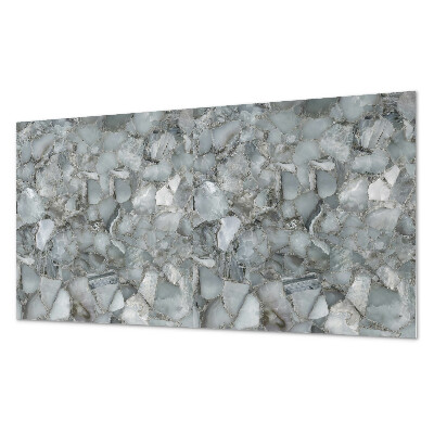 Pvc panel do koupelny Kamenná mozaika s žilnatými vzory