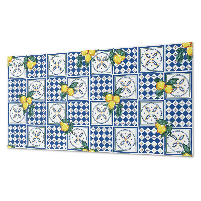 Obkladový panel Citronový vzor na dlaždicích