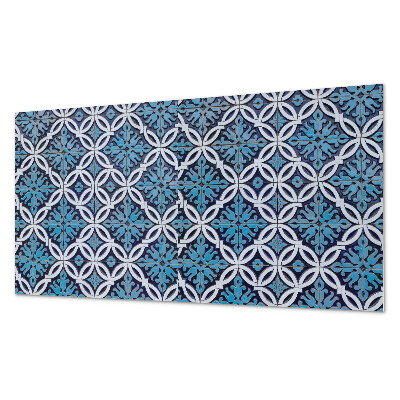 Dekorativní panel na zeď Vzor tvarů s květinovým motivem