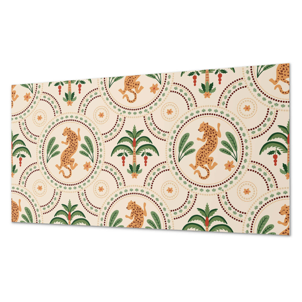 Dekoracni panel Tropický leopardí motiv