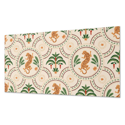 Dekoracni panel Tropický leopardí motiv
