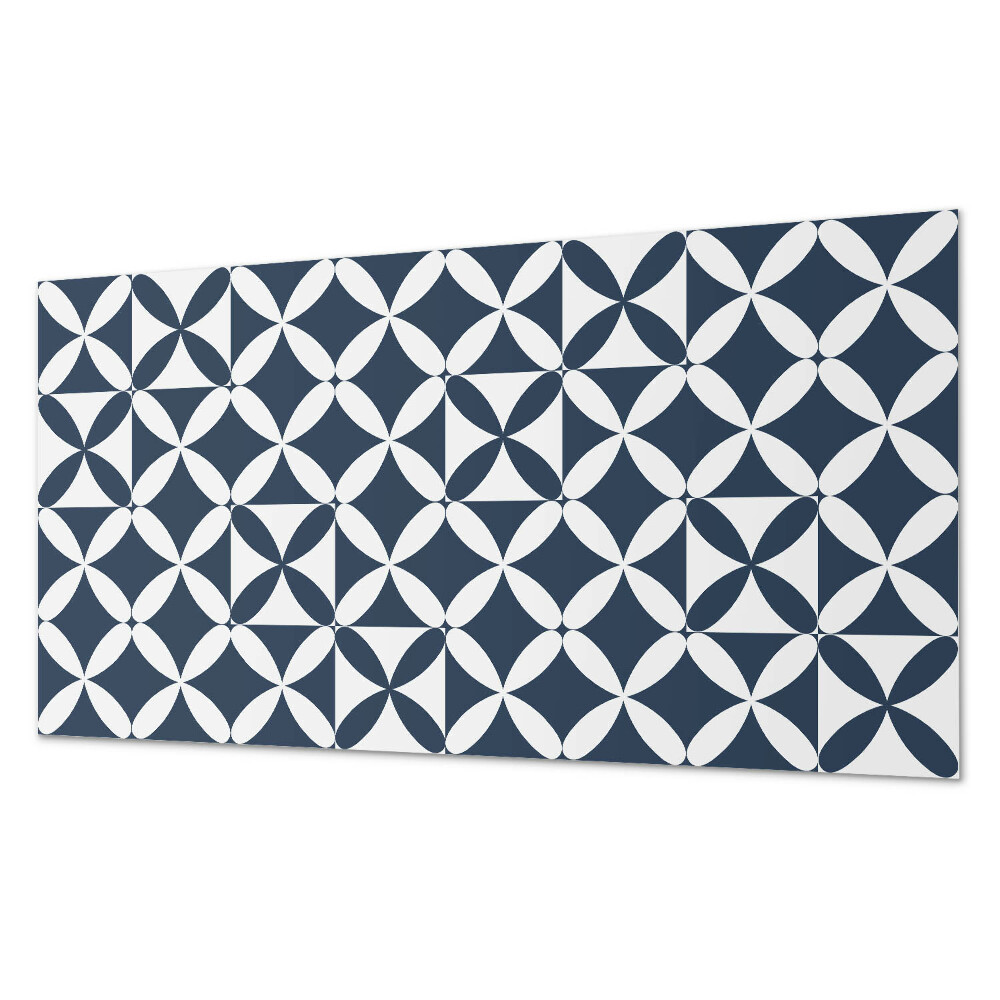 Pvc panel do koupelny Květinový motiv v geometrických tvarech