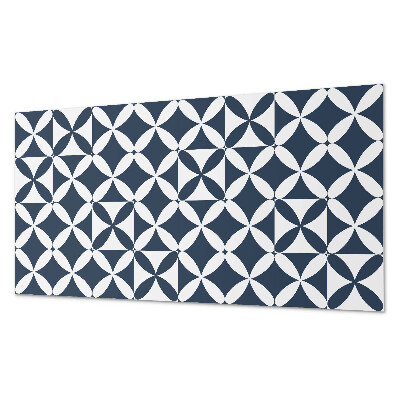 Pvc panel do koupelny Květinový motiv v geometrických tvarech