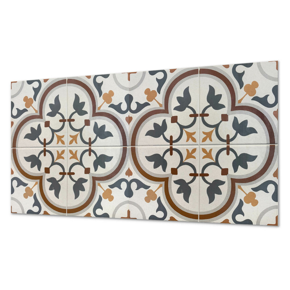 Obkladový panel Kostkovaný květinový motiv