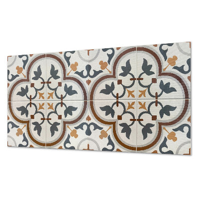 Obkladový panel Kostkovaný květinový motiv