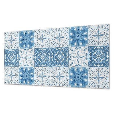 Dekorativní panel na zeď Květinové dlaždice v harmonickém aranžmá