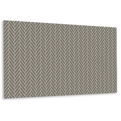 Panel na zeď Rybí kostní vzor v odstínech hnědé