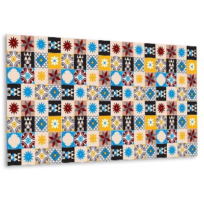 Obkladový panel na zeď Geometrický vzor v barvách