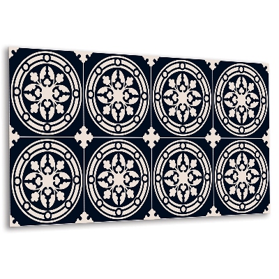 Panel na zeď Vzor s rostlinným motivem v kruhu