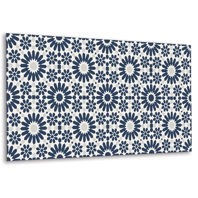 Panel na zeď Geometrický vzor v odstínech modré