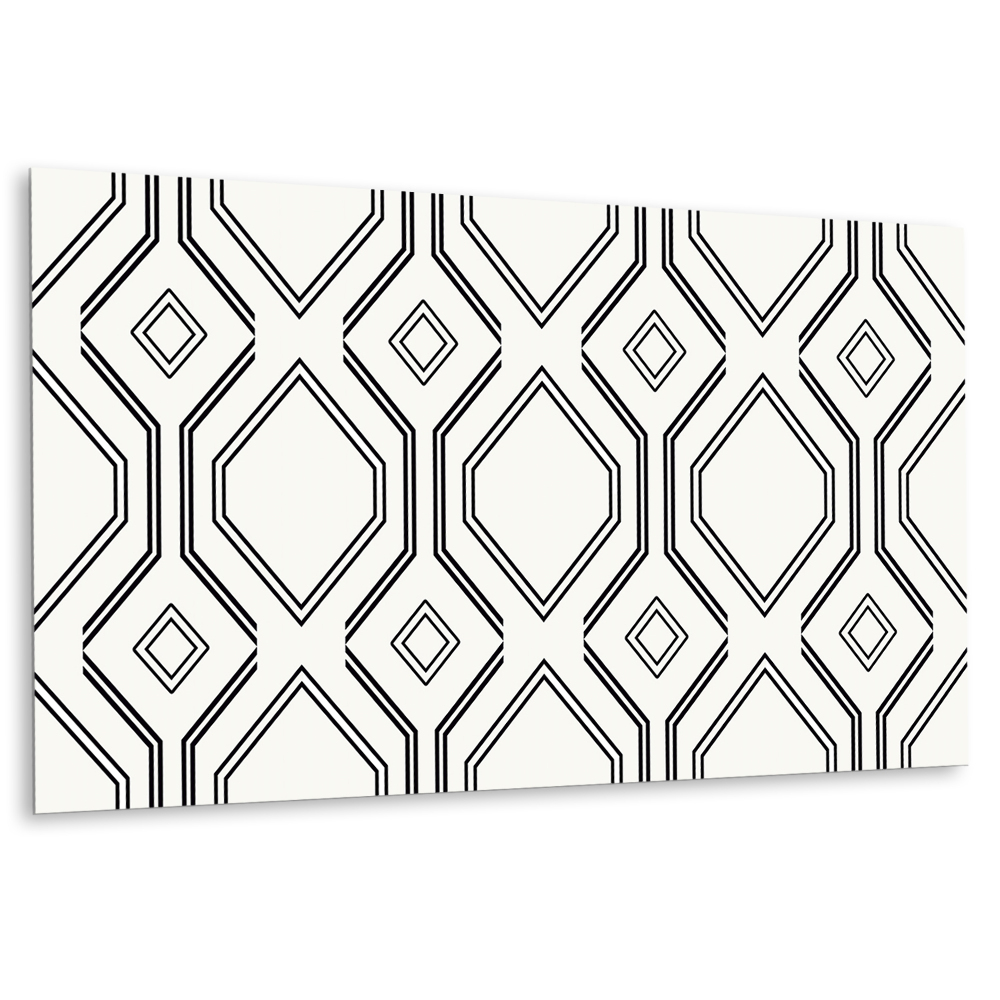 Obkladový panel pvc Geometrické vzory v odstínech černé