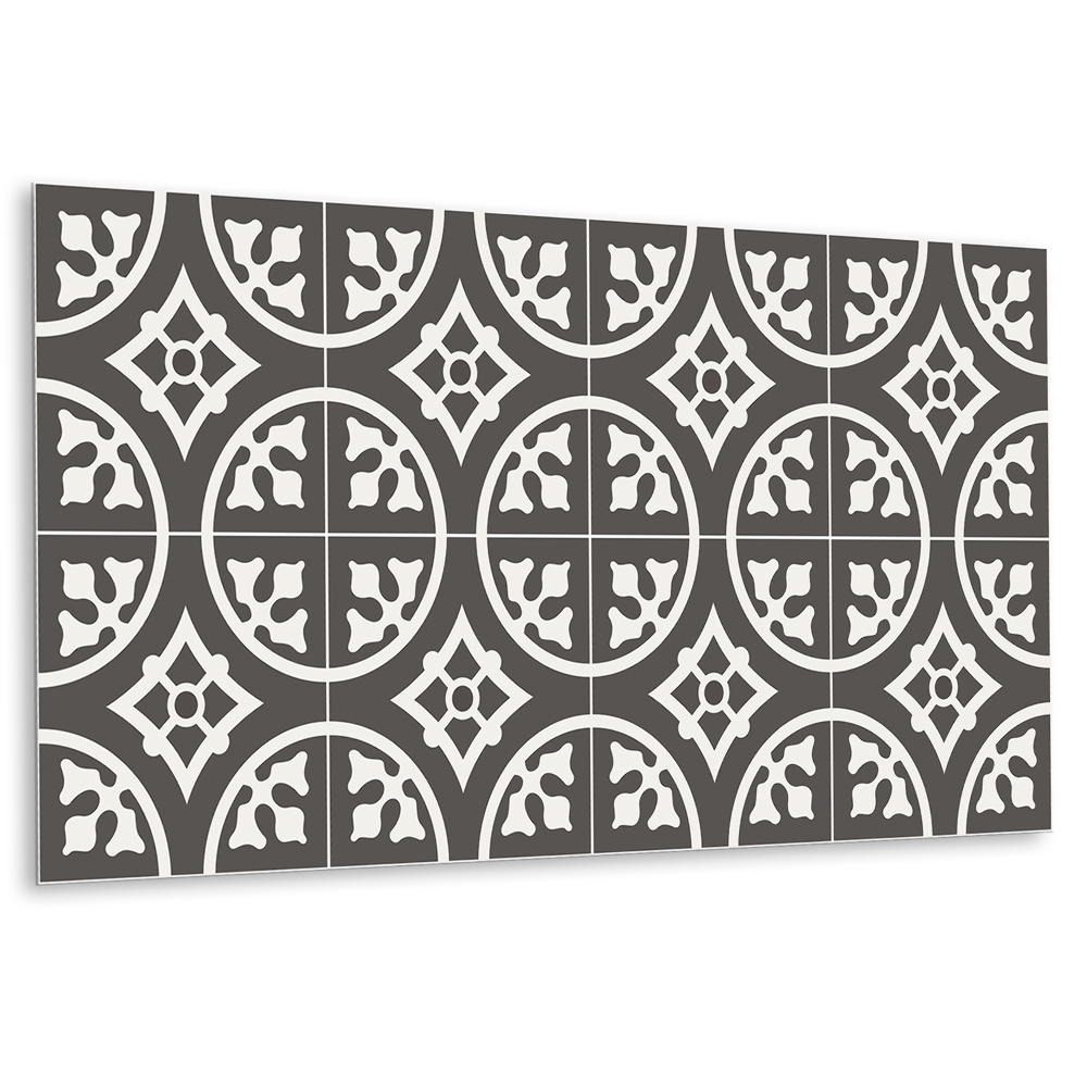 Obkladový panel na zeď Geometrický motiv v odstínech šedé a bílé