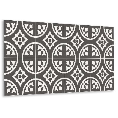 Obkladový panel na zeď Geometrický motiv v odstínech šedé a bílé