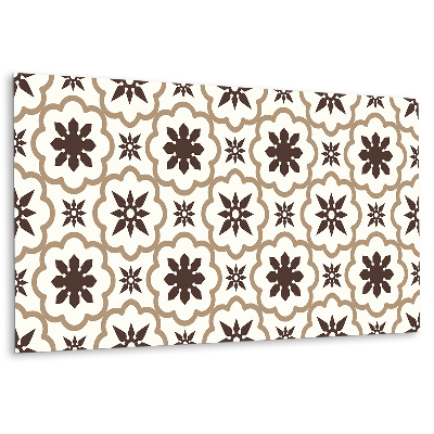 Obkladový panel pvc Květinový vzor v odstínech hnědé