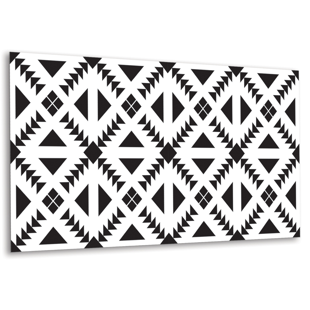Obkladový panel pvc Geometrie v černé a bílé