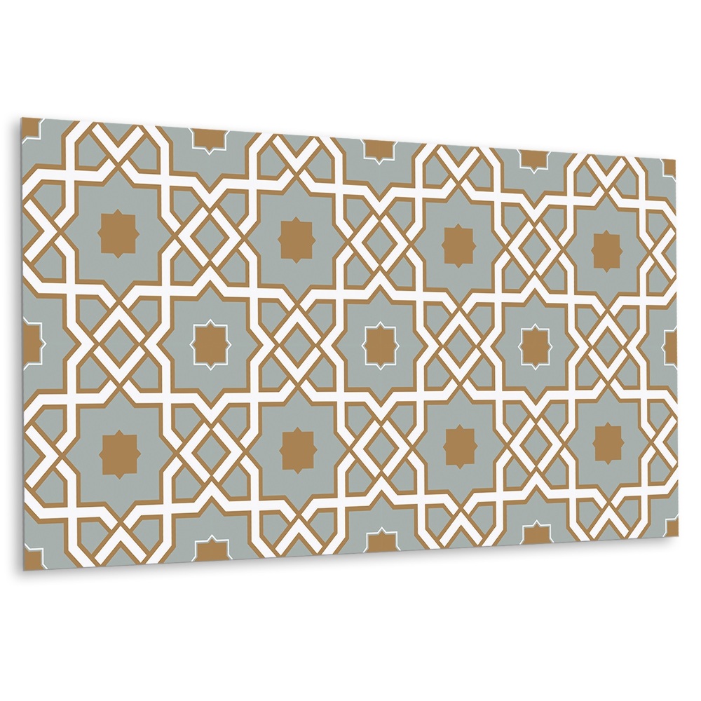 Panel na zeď Geometrický vzor v odstínech hnědé