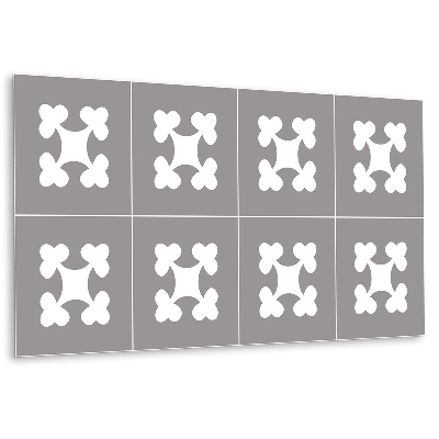 Obkladový panel na zeď Květinový motiv na šedém pozadí