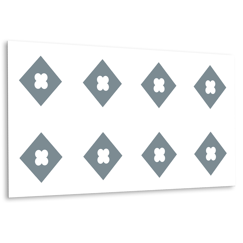 Vinylový nástěnný panel Květinový motiv v šedé a bílé barvě