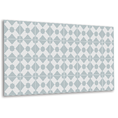 Vinylový nástěnný panel Geometrické vzory v odstínech šedé