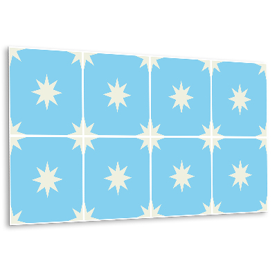 Obkladový panel pvc Modrá hvězda na světlém pozadí