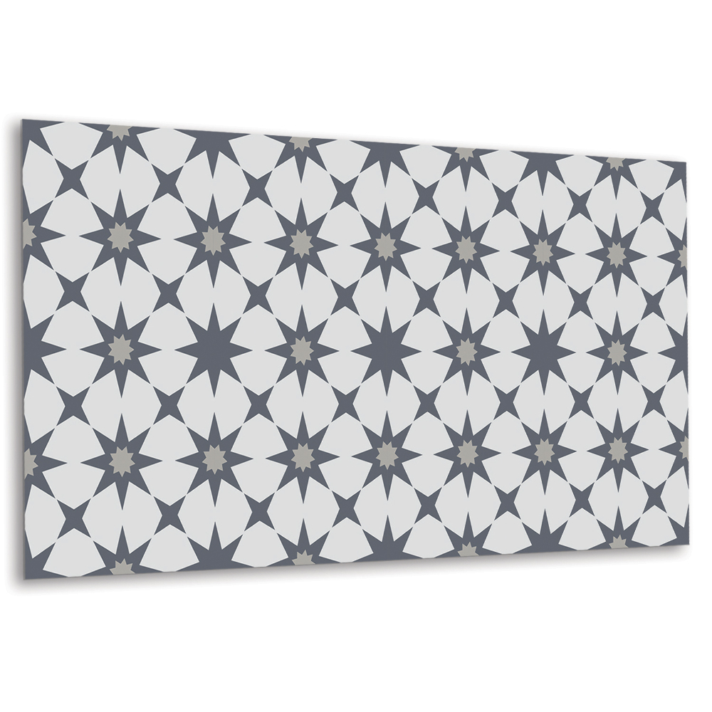 Obkladový panel pvc Geometrické hvězdy v odstínech šedé